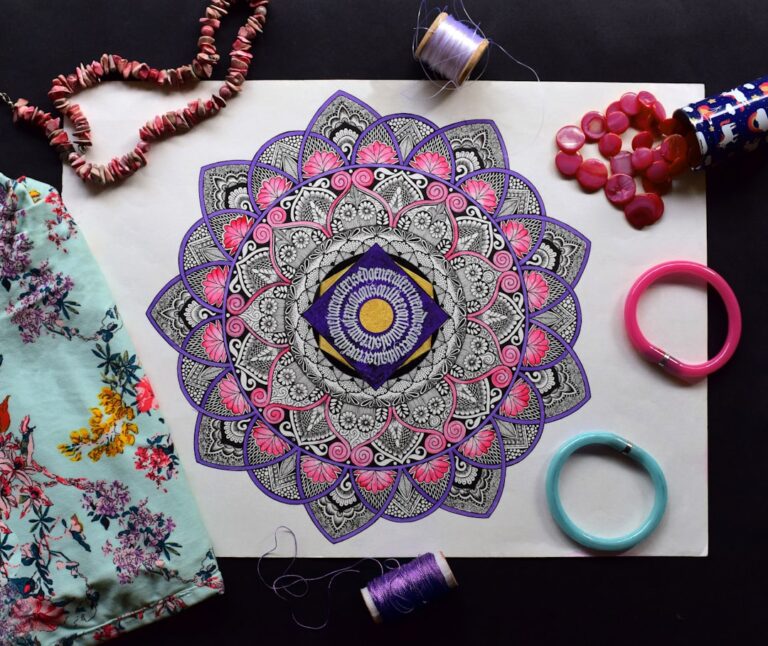 Een serene privéstudio creëren: mandala accenten voor focus en rust
